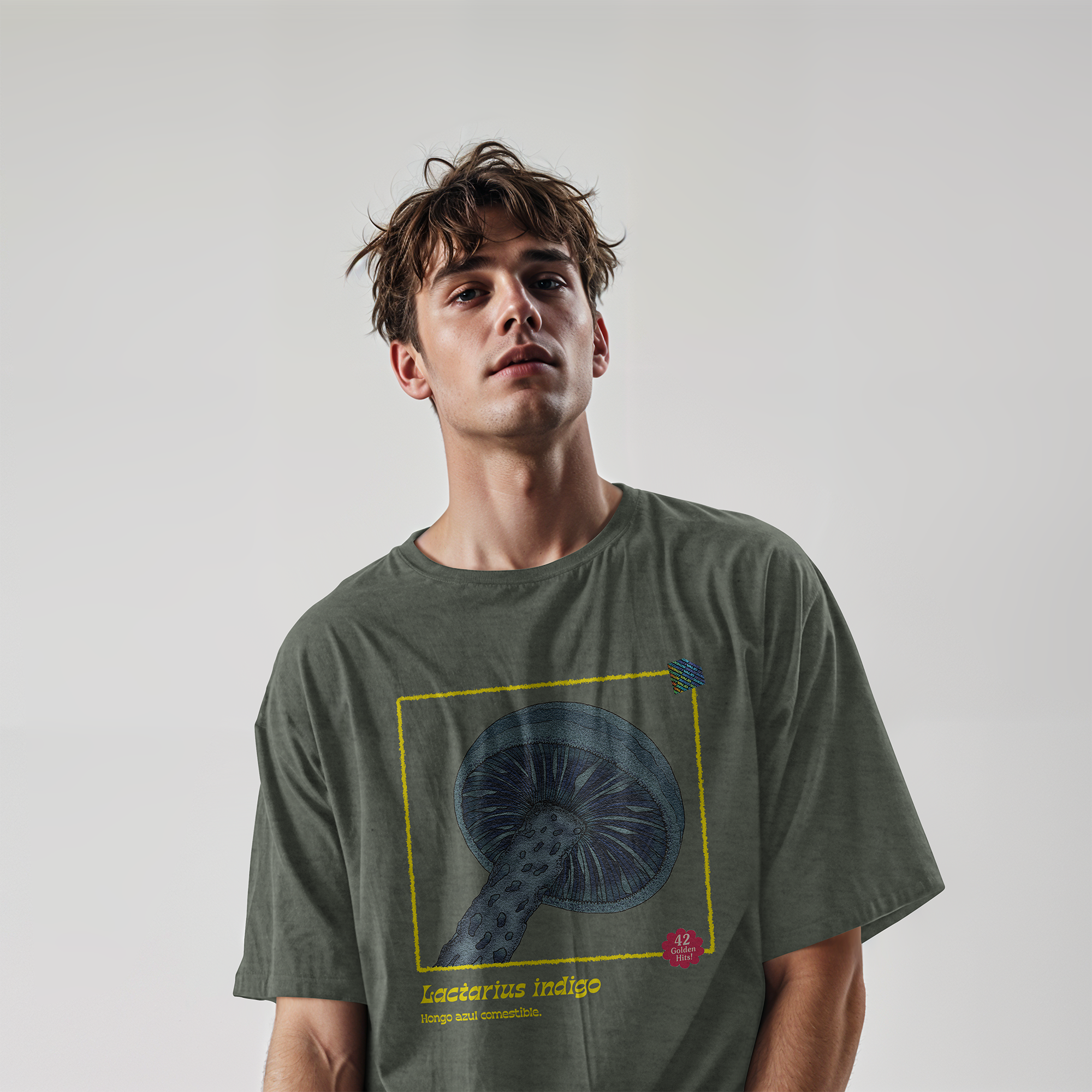 Playera hongo Lactarius indigo