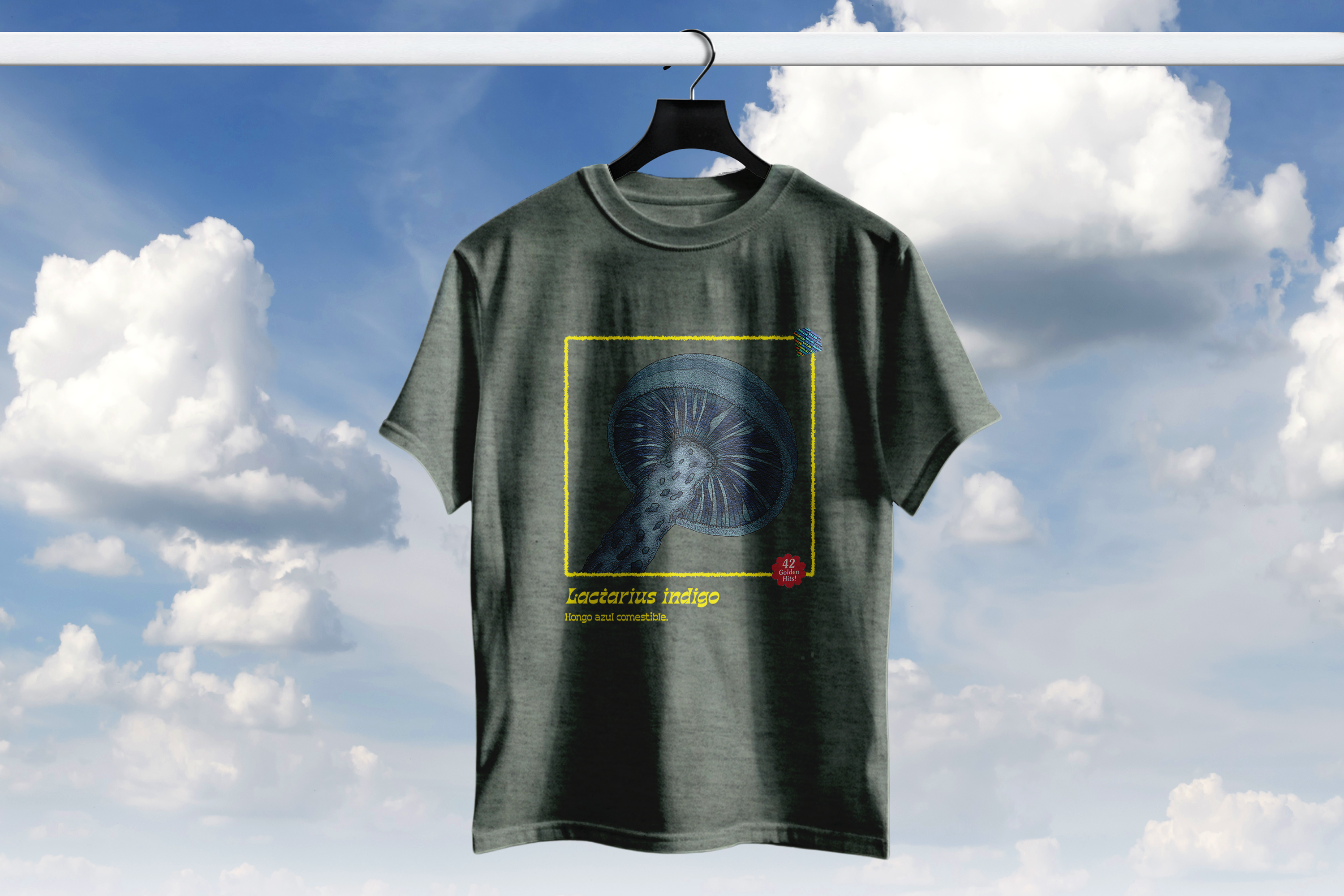 Playera hongo Lactarius indigo