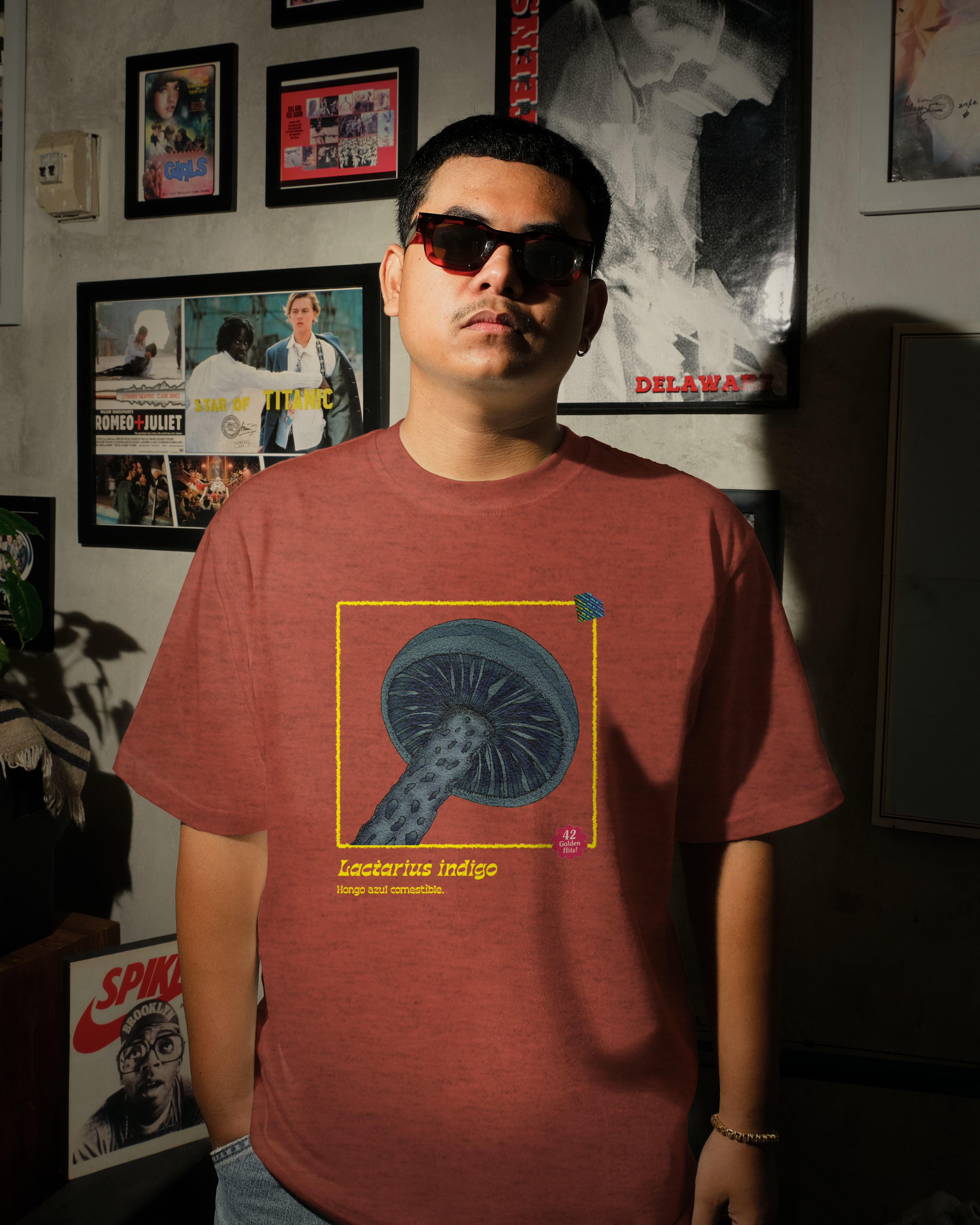 Lactarius indigo mushroom T-shirt