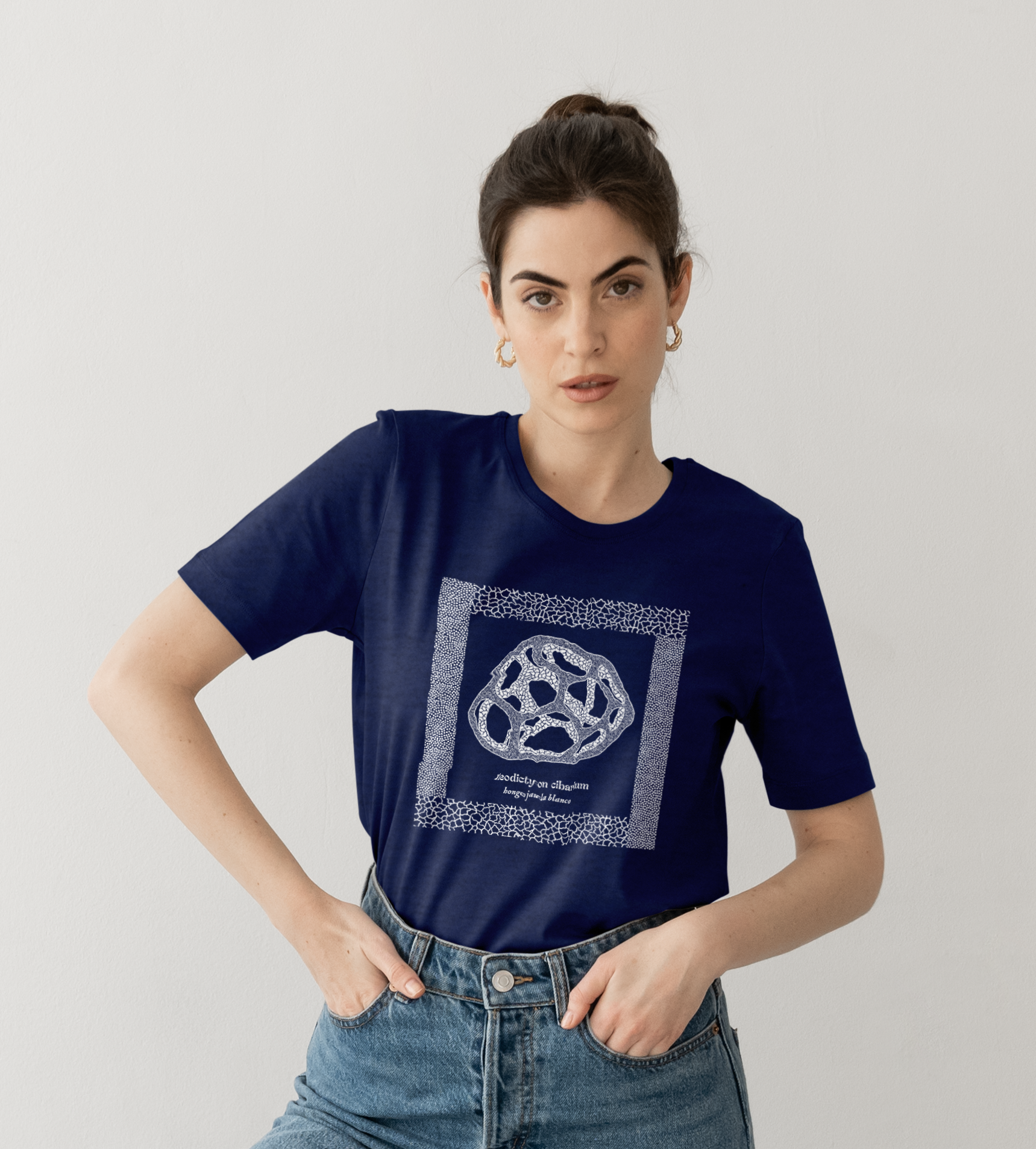Playera hongo Ileodictyon cibarium hongo jaula blanca