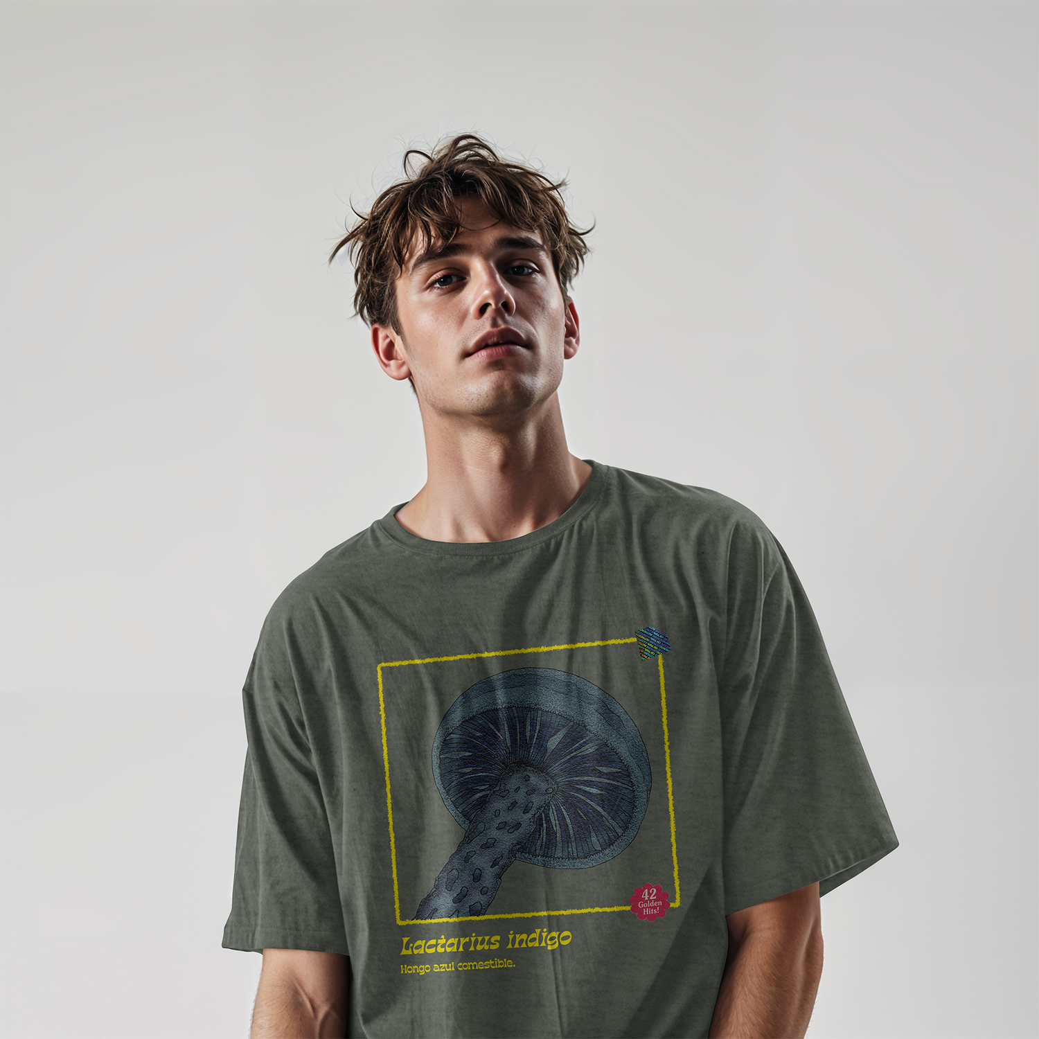 Playera hongo Lactarius indigo