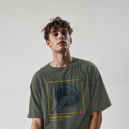 Playera hongo Lactarius indigo