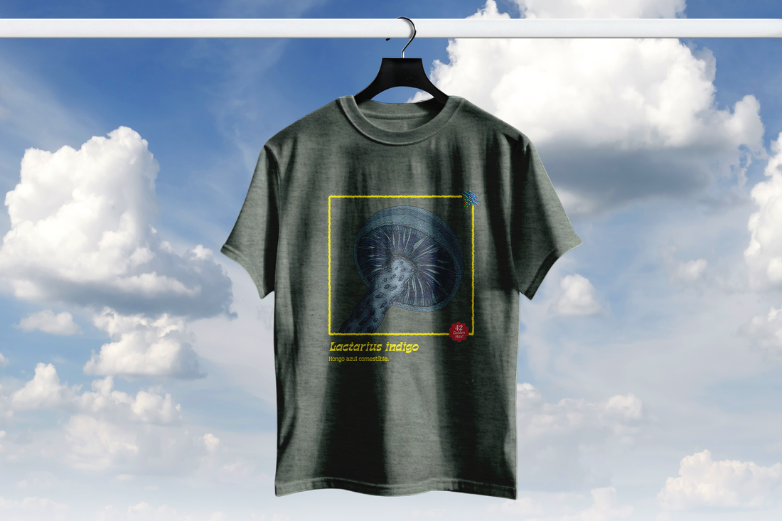 Playera hongo Lactarius indigo
