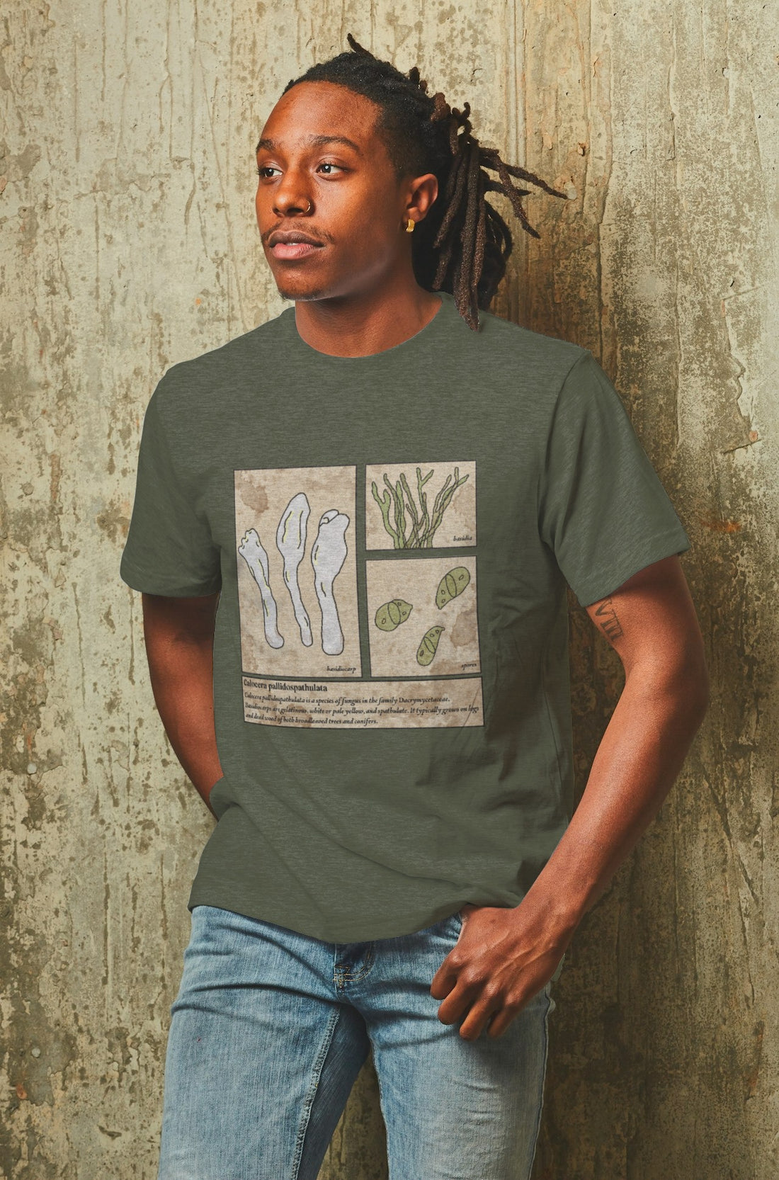 Playera hongo gelatinoso Calocera pallidospathulata