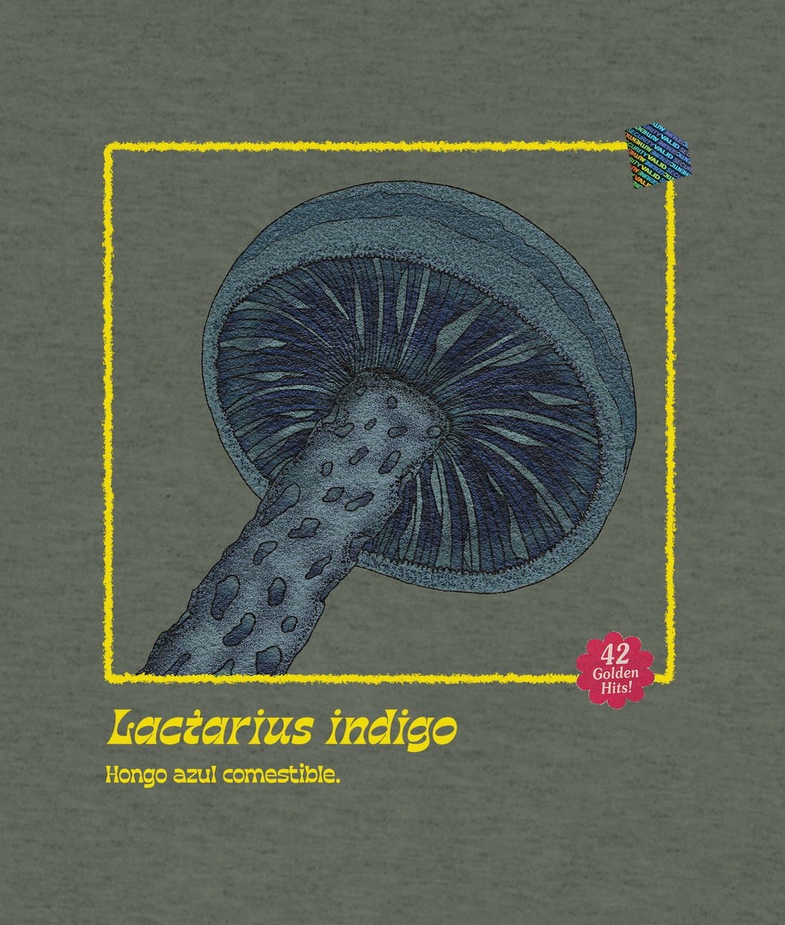Playera hongo Lactarius indigo