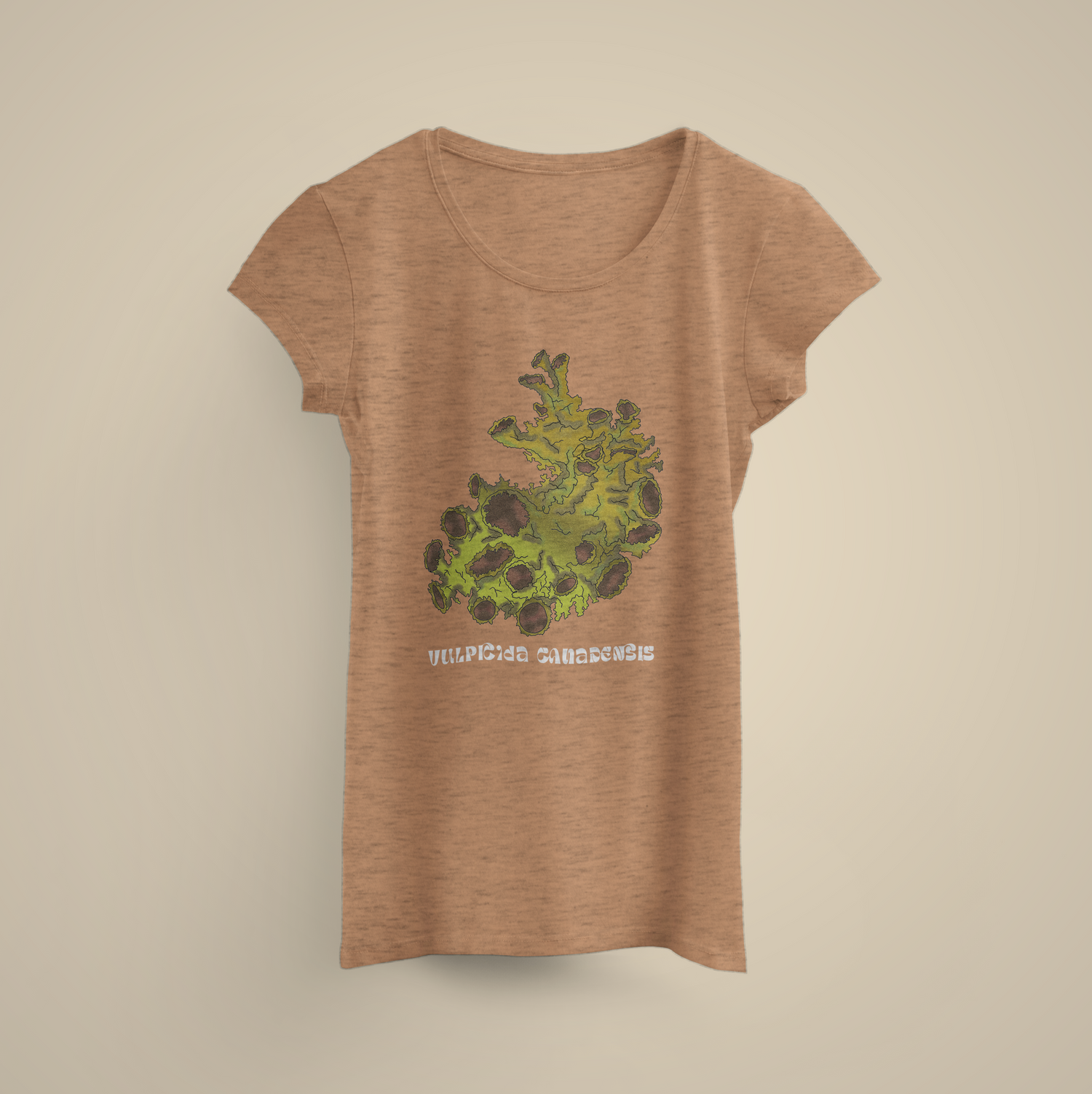 T-shirt fungus lichen Vulpicida canadensis Lady
